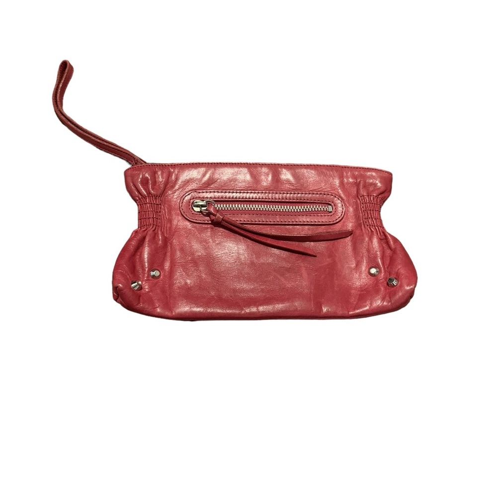banana republic Leather Wristlet Fushia CP